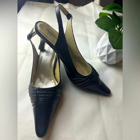 heels, Classique,brand, black color, number 10W - Picture 10 of 12